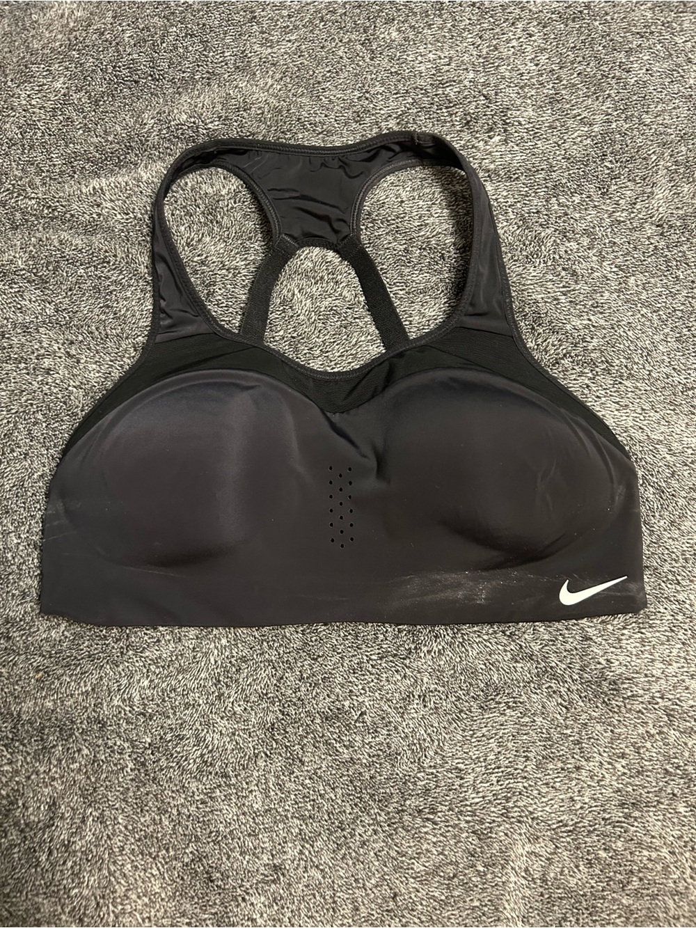 Nike Black Racerback Molded-Cup High Support Sports Bra